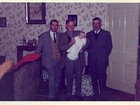 Nick's christening in 1964 at Nithen Lodge, Buxton