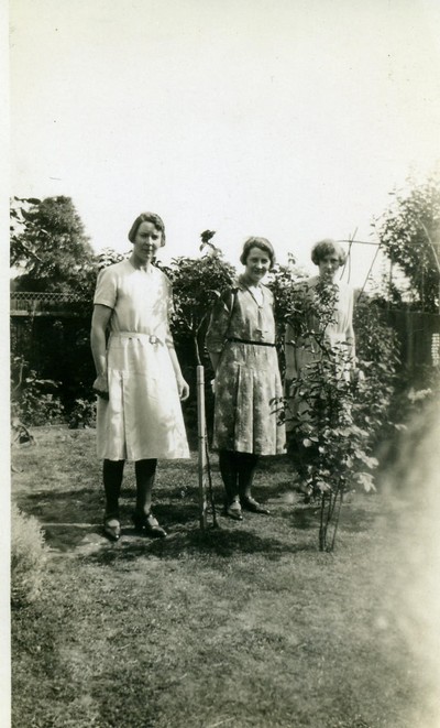 Esther on left, Doris and friend
